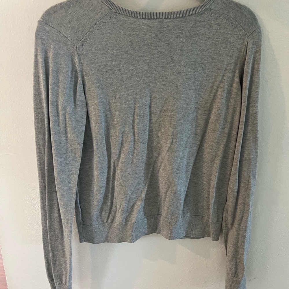 Gray Button-Up Cardigan - Picture 2 of 3